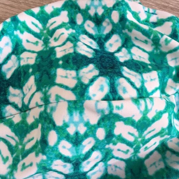 CONVERSE GREEN TIE DYE HALTER BIKINI TOP LARGE‎ - Picture 2 of 9